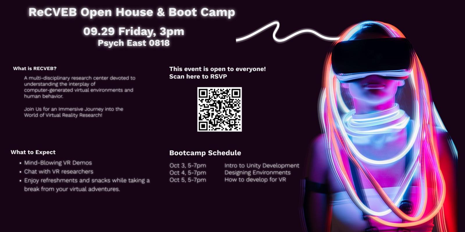 Join us for the 2023 ReCVEB Open House & VR Boot Camp!